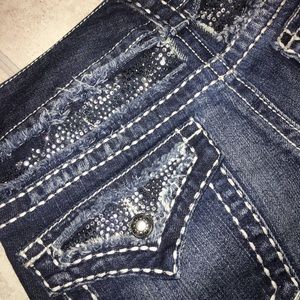Maurice’s Dark Washed Denim Flare Jeans